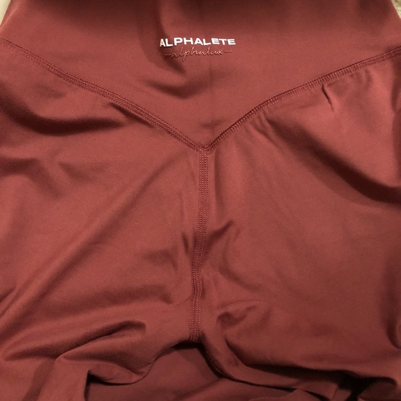 Alphalete alphalux maroon leggings - Picture 2 of 3